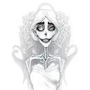corpse bride tattoo design idea