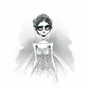corpse bride tattoo design idea