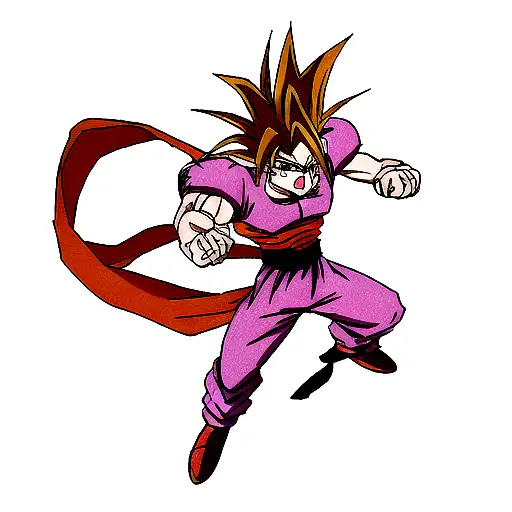 gogeta ssj4 fighting freeza tattoo design idea
