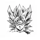 gogeta super saiyan 4 tattoo design idea