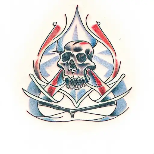 cut throat razor  tattoo design idea