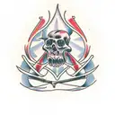cut throat razor  tattoo design idea