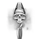 cut throat razor  tattoo design idea