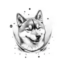 Shiba Inu, Samurai tattoo design idea