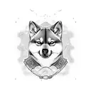 Shiba Inu, Samurai tattoo design idea