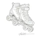 bauer roller skate tattoo design idea