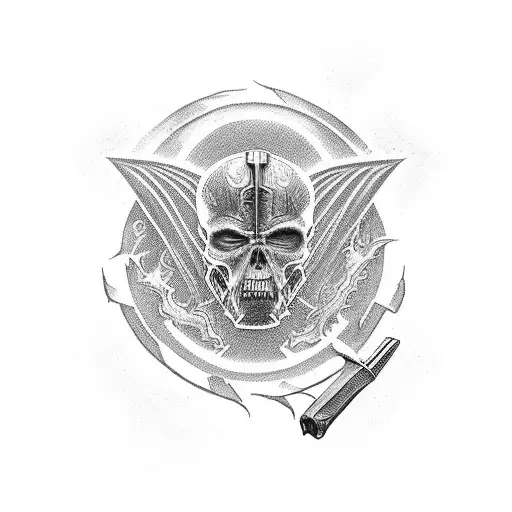 The path of the righteous man is beset on all sides By the inequities of the selfish and the tyranny of evil men Blessed tattoo design idea
