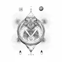 aquarius virgo scorpio leo tattoo design idea