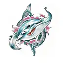 Dolphin tattoo design idea
