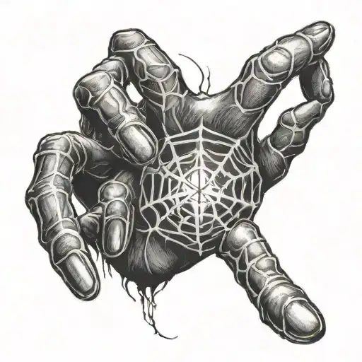 hand tatto with phantom troupe spider from hunter x hunter  tattoo design idea