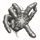 hand tatto with phantom troupe spider from hunter x hunter  tattoo design idea