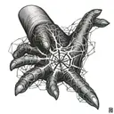hand tatto with phantom troupe spider from hunter x hunter  tattoo design idea