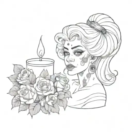 You're gorgeous you old hag, gift, confidence, scented candle, confidence  tattoo design idea