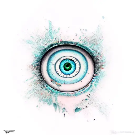 Evil Eye tattoo design idea