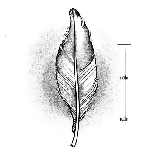 feather pen  tattoo design idea