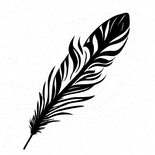 feather pen  gardinia d20 tattoo design idea