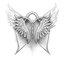 angel and devil wings tattoo design idea
