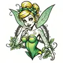 tinkerbell disney style tattoo tattoo design idea