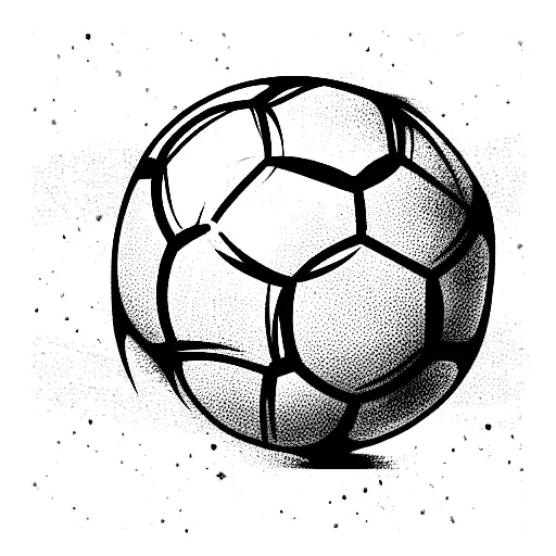 modern football  tattoo design idea