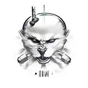 the eminence in shadow, i am atomic tattoo design idea