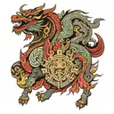 Mongolian  tattoo design idea