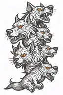 cerberus tattoo design idea