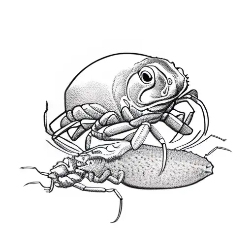 Ohio State Logo with Lobster tattoo design idea