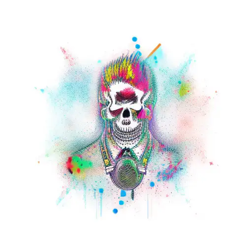 beat psycho tattoo design idea