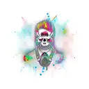 beat psycho tattoo design idea