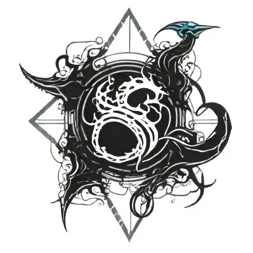 spawn and Venom  tattoo design idea