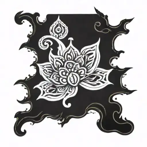 dharma rakshate rakshita small sign made tattoo design idea