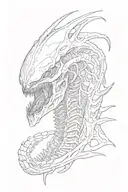 Xenomorph tattoo design idea