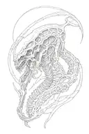 Xenomorph tattoo design idea