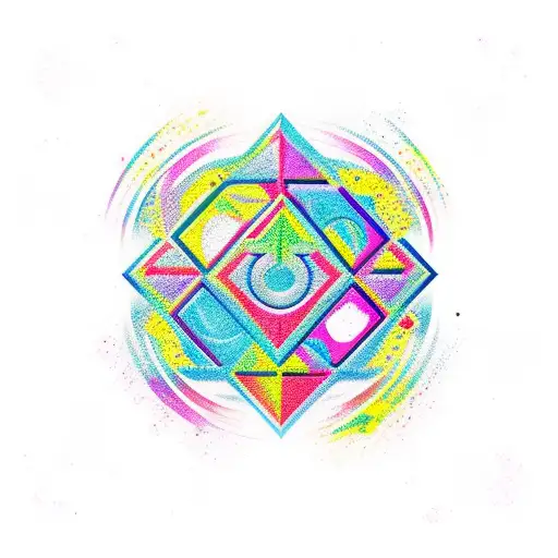 bold chaos symbol  tattoo design idea