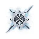 bold chaos symbol  tattoo design idea