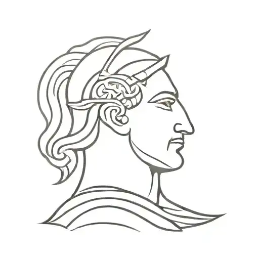 Alexander the great tattoo design idea