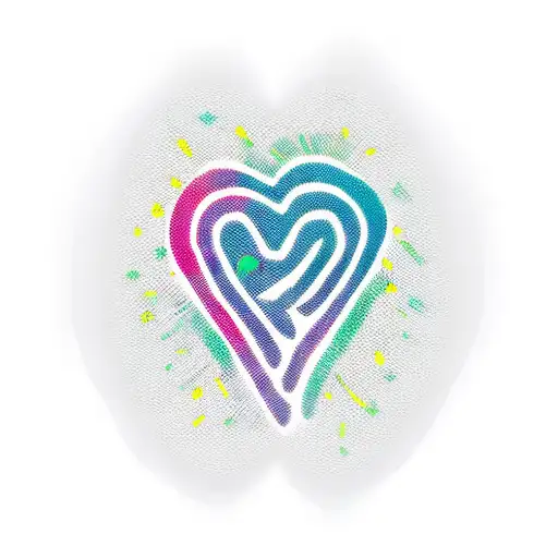 fingerprint in heart shape tattoo design idea