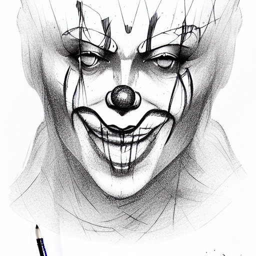 clown tattoo design idea