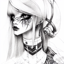 cybergoth tattoo design idea