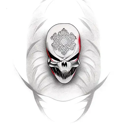 ghostface panic  tattoo design idea