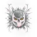 ghostface panic  tattoo design idea