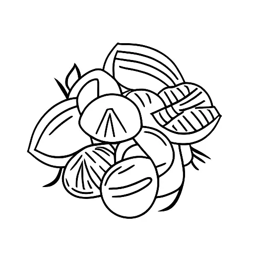 Mandarin Fruit tattoo design idea