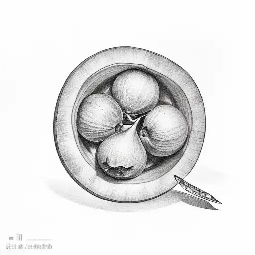 Mandarin Fruit tattoo design idea