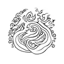 Mandarin Fruit tattoo design idea