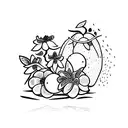 Mandarin Fruit tattoo design idea