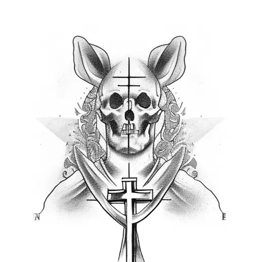tatuagem de santo com crucifixo  tattoo design idea