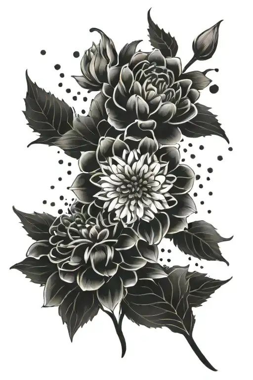 cayennes and dahlias, phrase "it's always today" tattoo design idea