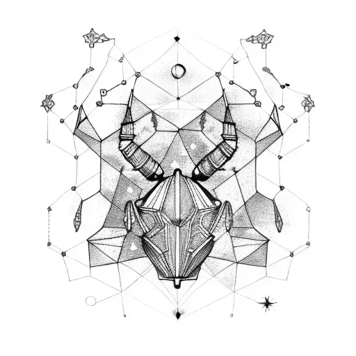 Constellation cancer and scorpio tattoo design idea