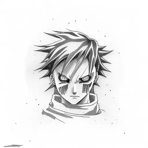 gaara from naurto with a record vinyl  tattoo design idea