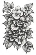 hydrangea full sleeve tattoo tattoo design idea